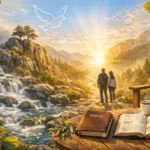 Natura- góry taras z biblią_Copilot